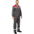 Костюм рабочий летний муж. л16-КПК с СОП сер/крас (р.64-66) 170-176