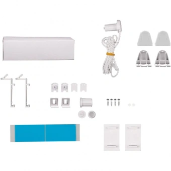 Рулонная штора Комус Мебель blackout silver 537837 V2, 55х160, серый