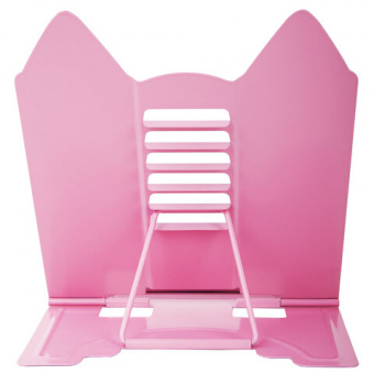 Подставка для книг и учебников фигурная BRAUBERG KIDS "Kitty", регулируемый наклон, металл