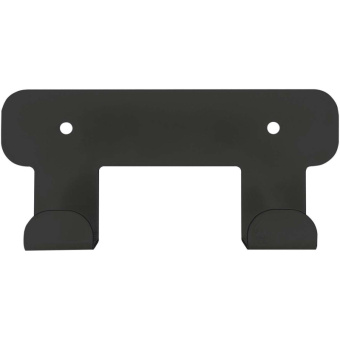 Вешалка настенная РЭ_H1021В, прямой гиб, 2 крючка,черный (611042)