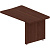Брифинг-приставка к столам Форум (орех, 1300x830x750 мм)