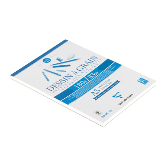 Скетчбук 30л., А5 Clairefontaine "Dessin a grain", на склейке, 180г/м2, мелкозернистая