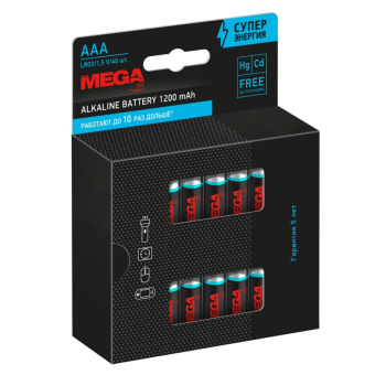 Батарейки ProMega мизинчиковые AAA LR03 (40 штук в упаковке)