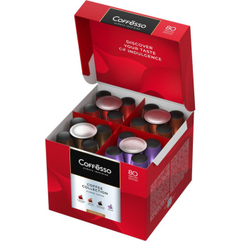 Кофе в капсулах Coffesso Classico Italiano/Crema Delicato/Espresso Superiore/Lungo (80 штук в упаков