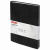 Тетрадь А5 (148x218 мм), BRAUBERG "Office PRO", под кожу, гребень, 80 л., черная
