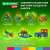Магнитный конструктор BIG MAGNETIC BLOCKS-64, 64 детали, с колесной базой, BRAUBERG KIDS, 663847