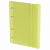 Тетрадь на кольцах А5, 120л., BG "Neon", пластиковая обложка, желтый, с резинкой