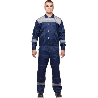 Костюм летний муж. л20-КБР синий/сер (р.52-54) 158-164 (Арсенал-СП)