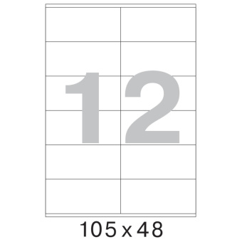 Этикетки самоклеящиеся Promega label 105х48мм/12 шт.лист А4