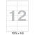 Этикетки самоклеящиеся Promega label 105х48мм/12 шт.лист А4