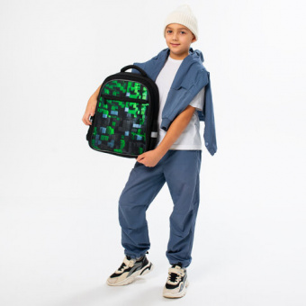 Рюкзак BRAUBERG FAVOUR, 2 отделения, 3 кармана, "Module blocks", 40х29х15 см, 273124