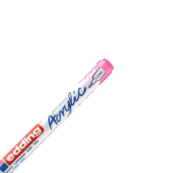 Маркер акриловый Edding 5300/069.кругл.1-2 мм. Флюоресц розовый/Neonpink