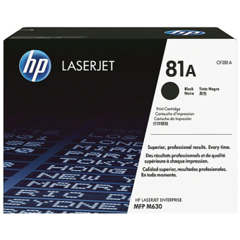 Картридж лазерный HP 81A CF281A чер.для HP LaserJet Enterprise MFP M630 / M604