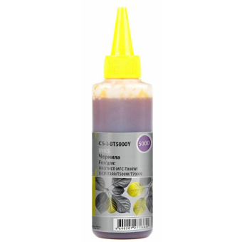 Чернила Cactus CS-I-BT5000Y жел. 100мл для Brother DCP-T300/T500W/T700W