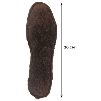 Стельки вкладные р.40, натуральный мех