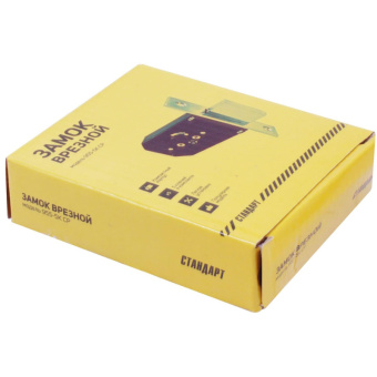 Замок врезной УЗК_Стандарт 955-5К CP ст.хром(б/руч,д/дер.дв,крест.5кл)