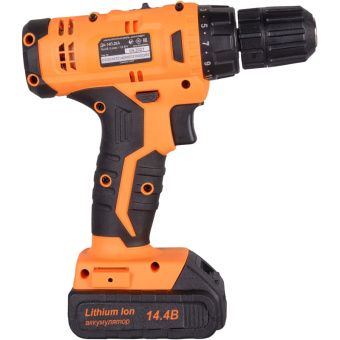 Дрель-шуруповерт безударная аккумуляторная Вихрь ДА-14Л-2KА 14.4 В Li-ion 2 АКБ 1.5 Ач+ЗУ (72/14/20)