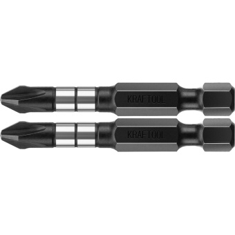 Бита ударная Kraftool Impact Pro PH2 x 50 мм (2 штуки в упаковке, 26191-2-50-S2)
