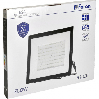 Прожектор светодиодный Feron LL-924 IP65 200W 6400K (29499)
