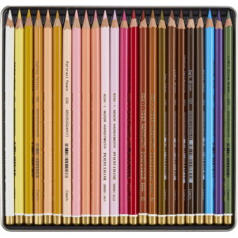 Карандаши цветные худож POLYCOLOR Портрет 24цв/наб мет.кор. 3824024014PL