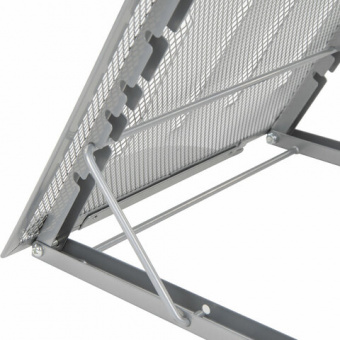 Подставка для книг, ноутбуков, планшетов BRAUBERG "Germanium", 240х195х20 мм, серебро, металл, 23798