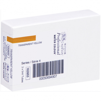 Акварель художественная Winsor&Newton "Professional", 5мл, туба, №653 желтый прозрачный