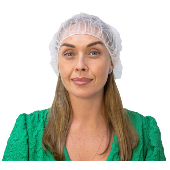 Шапочка одноразовая берет 12 гр белый (100шт/уп)