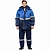 Костюм рабочий зимний мужской з43-КБР с СОП синий/васильковый (размер 52-54, рост 158-164)