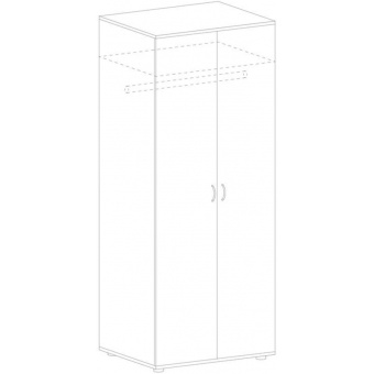 Гардероб IN Рондо глубокий Ш11/1 дуб альпийский 804х600х2149