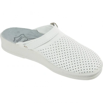 Спец.обувь Сабо муж.нат.кожа цв.белый(р.41) (10-12-7)