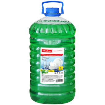 Средство для мытья посуды OfficeClean "Professional. Алоэ и зеленый чай", ПЭТ, 5л