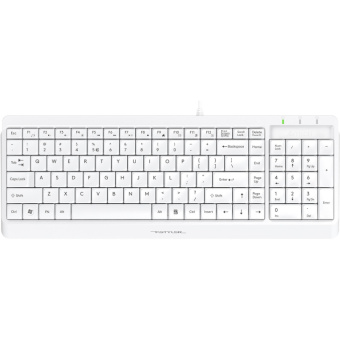 Набор клавиатура+мышь A4Tech Fstyler F1512 клав:белый мышь:белый USB