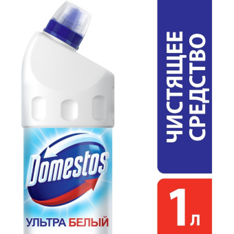 Средство для сантехники DOMESTOS ЭКСПЕРТ СИЛА 7 УЛЬТРА БЕЛЫЙ 1л