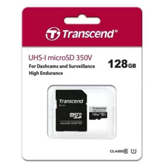 Карта памяти Transcend 128GB microSDXC Class 10 UHS-I U1 R100 TS128GUSD350V