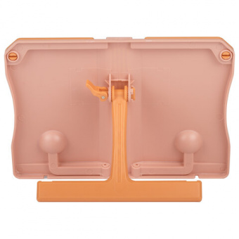 Подставка для книг ЮНЛАНДИЯ, регулируемый наклон, прочный ABS-пластик, розовая, 237906