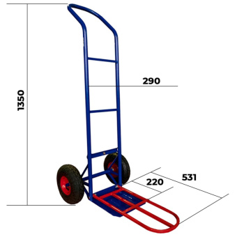 Тележка грузовая КГ-150П универсальная (до 150 кг)