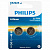 Батарейки литиевые PHILIPS Lithium CR2025, таблетки, дисковые, кнопочные, КОМПЛЕКТ 2 шт., в блистере, Б0064660