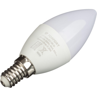 Лампа светодиодная Topfort E14 10W 3000K свеча
