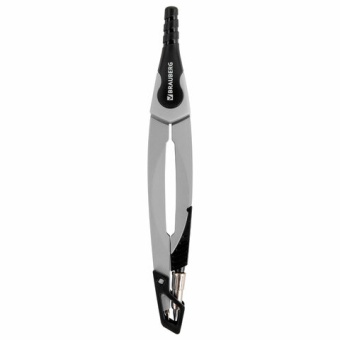 Готовальня BRAUBERG ULTRA, 4 предмета: циркуль 135 мм, запасные грифели, насадка, графитовый цвет, 210821