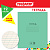 Тетрадь ЗЕЛЁНАЯ обложка 12 л., косая линия с полями, офсет № 2 ЭКОНОМ, "ПИФАГОР"