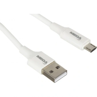 Кабель ProMega U28, 2,4A, 1м, USB - Micro-USB, TPE, силикон, белый