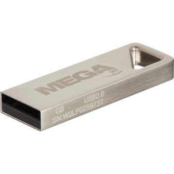 Флеш-память Promega Jet 16GB USB2.0 серебро, металл, под лого NTU326U2016GS