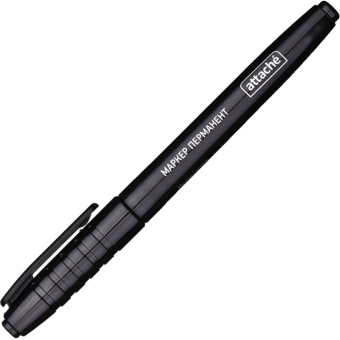 Маркер перманентный ATTACHE черный 1,5-3 мм