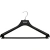 Вешалка-плечики для легкой одежды Attache С044 с перекладиной черная (размер 48-50)