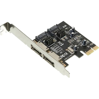 Контроллер PCI-E ASM1061 SATA III 2xE-SATA 2xSATA Ret(PCIE SATAIII 2 PORT)