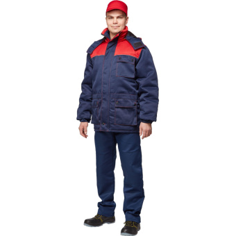 Куртка з08-КУ синяя/красная (размер 48-50, рост 170-176)