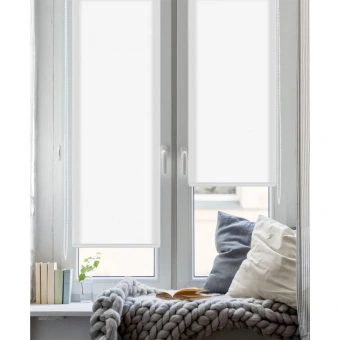 Рулонная штора Stars-W1985 V400 полиэстер белая (150х170 см)