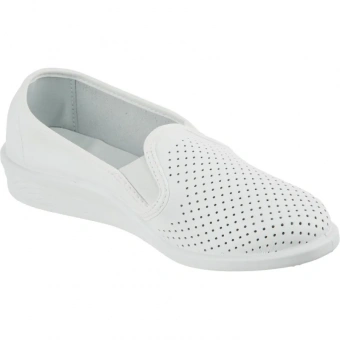 Спец.обувь Сабо Таня жен.нат.кожа белые(р.40)(260) (55-01)