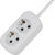 Удлинитель Progix US2GXW2 2р/2м белый, 3х0,75мм, 10А/2200Вт