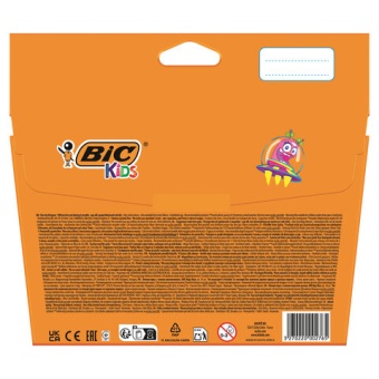 Фломастеры BIC "VISA", 18 цветов, суперсмываемые, вентилируемый колпачок, европодвес, 888681